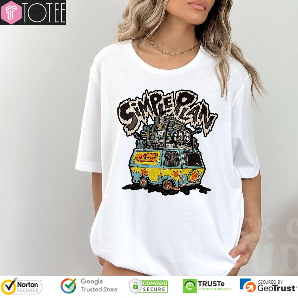 Simple Plan Scooby Doo Van North America Tour 2024 Shirt