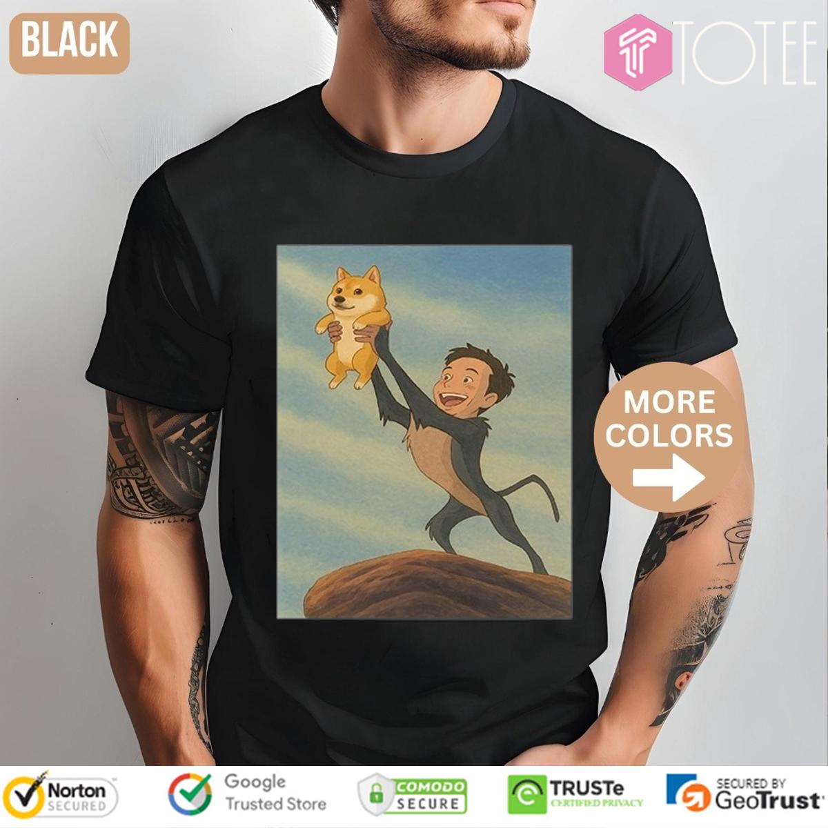 The Lion King Parody Elon Musk Doge T-Shirt
