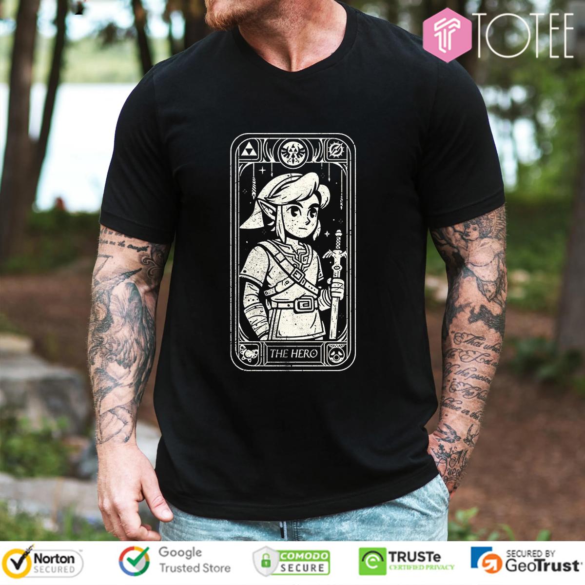 Link The Legend Of Zelda The Hero Tarot T-Shirt