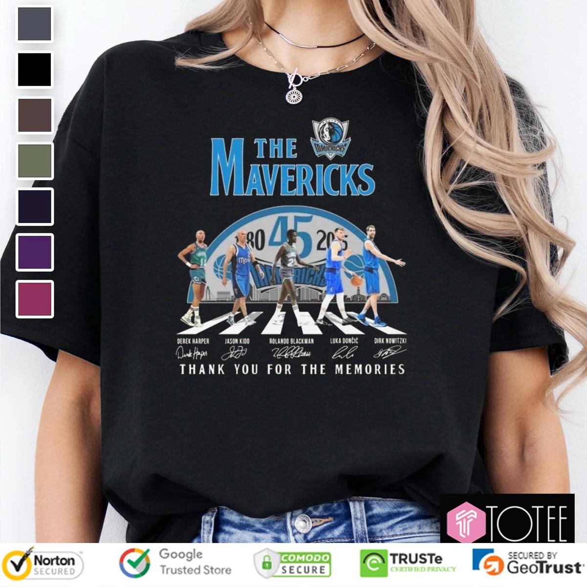 The Dallas Mavericks Abbey Road Signatures t-shirt