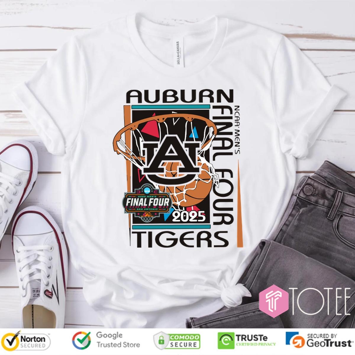 Auburn Basketball 2025 Mens Final Four Retro T-shirt