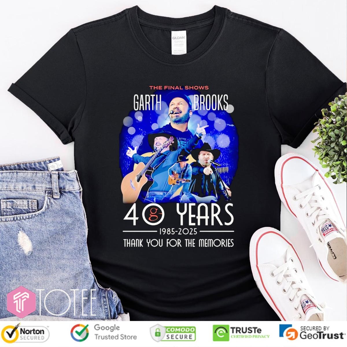 The Final Shows 40 Years 1985-2025 Garth Brooks T-shirt